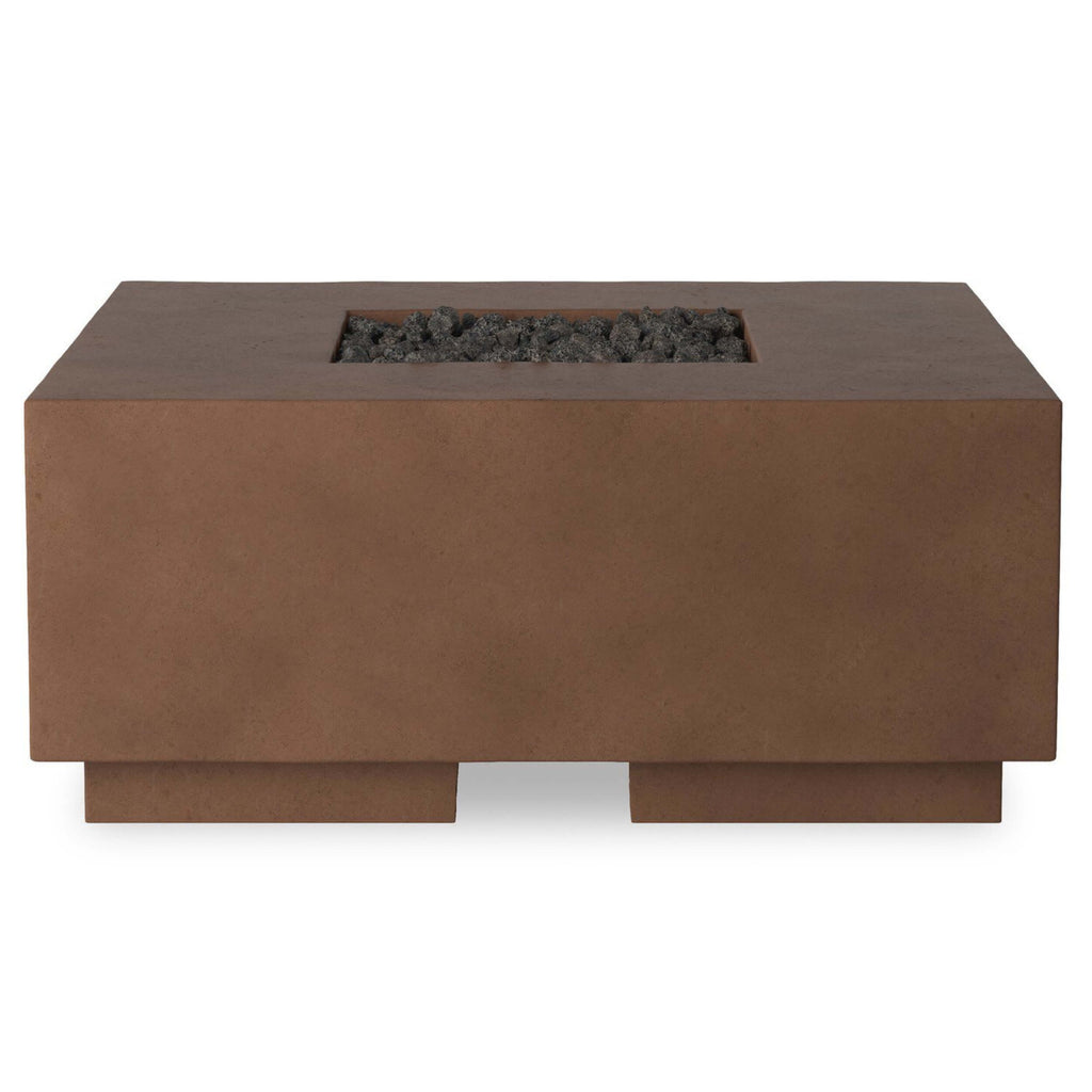 Donovan Outdoor Natural Gas Fire Table, Clay Concrete by Four Hands ...
