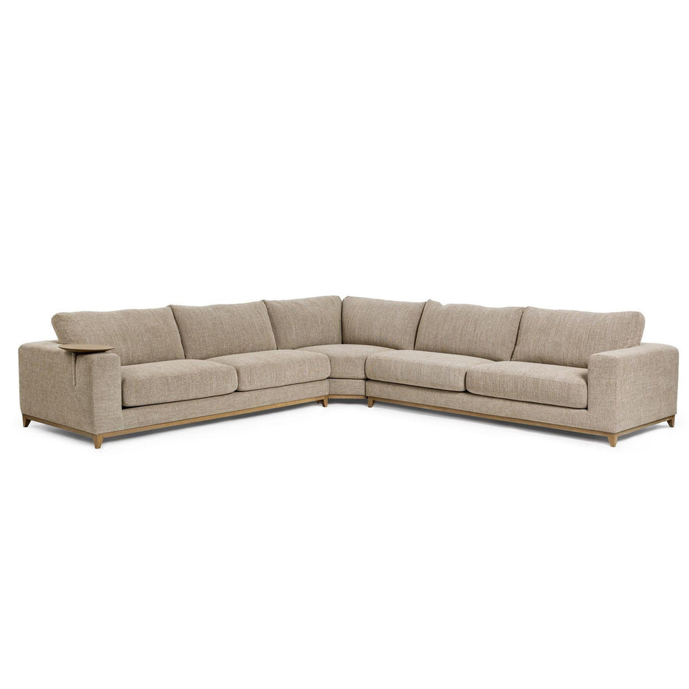 Donovan Sectional, Bisque-Furniture - Sofas-High Fashion Home