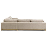 Donovan Sectional, Bisque-Furniture - Sofas-High Fashion Home