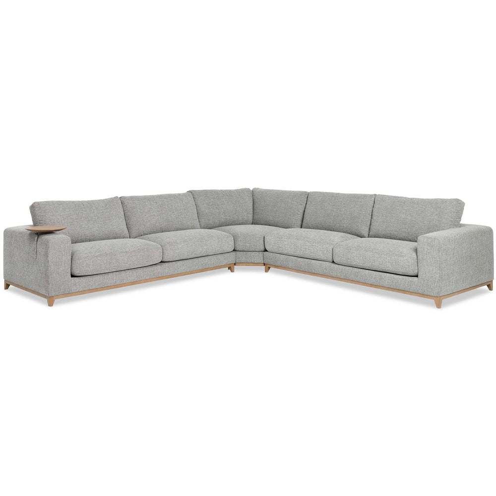 Donovan Sectional, Gray-Furniture - Sofas-High Fashion Home
