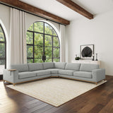 Donovan Sectional, Gray-Furniture - Sofas-High Fashion Home