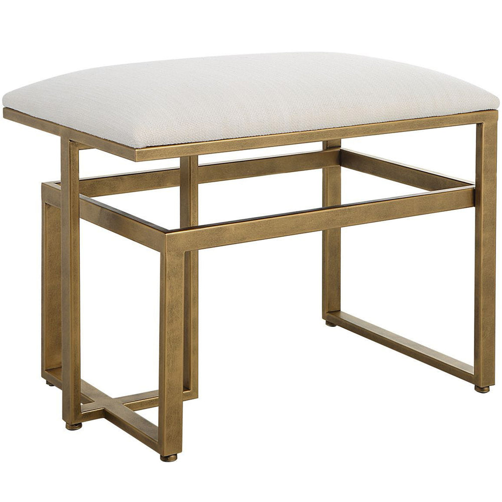 Donte Accent Stool, Off White