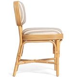Dorine Striped Dining Chair, Khaki-Furniture - Dining-High Fashion Home