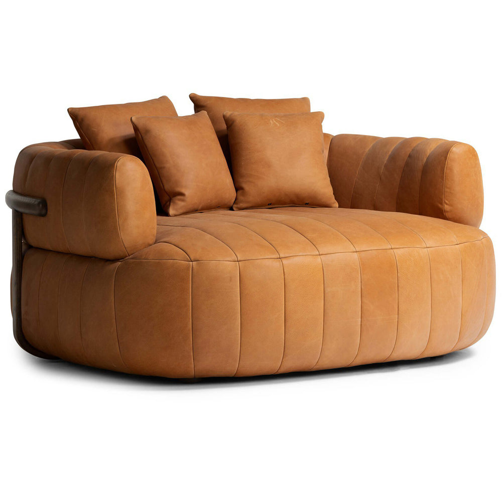 Doss Leather Media Lounger, Palermo Cognac