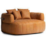 Doss Leather Media Lounger, Palermo Cognac