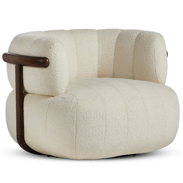 Doss Swivel Chair, Altro Snow by Four Hands – High Fashion Home