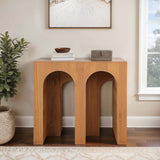 Double Arch Accent Table, Natural