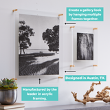 20x30" Photo Floating Acrylic Clear Picture Frame (Frame Size 23x33")-Frames-High Fashion Home