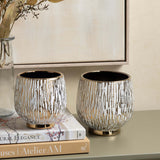 Dozier Vases, Gold, Set of 3-Accessories-High Fashion Home