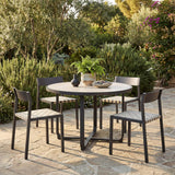 Draco Dining Chair, Black, Set of 2-Furniture - Dining-High Fashion Home