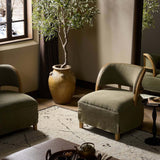 Dreya Chair, Broadway Olive by Amber Lewis x Four Hands-Furniture - Chairs-High Fashion Home
