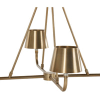 Dudley Chandelier, Aged Brass