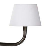 Dudley Chandelier, White/Dark Antique Iron