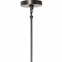 Dudley Chandelier, White/Dark Antique Iron
