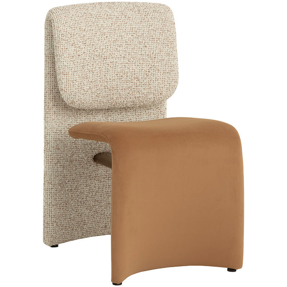 Dunnington Dining Chair, Kona Camel/Noah Ecru, Set of 2-Furniture - Dining-High Fashion Home
