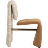 Dunnington Dining Chair, Kona Camel/Noah Ecru, Set of 2-Furniture - Dining-High Fashion Home