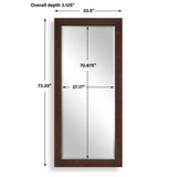 Durant Tall Mirror, Natural Burl