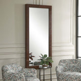 Durant Tall Mirror, Natural Burl