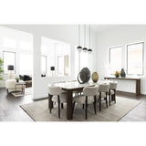 Durham Dining Table, White Marble-Furniture - Dining-High Fashion Home