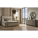 Dwell Boulder Bed, Asbury Oatmeal-Furniture - Bedroom-High Fashion Home