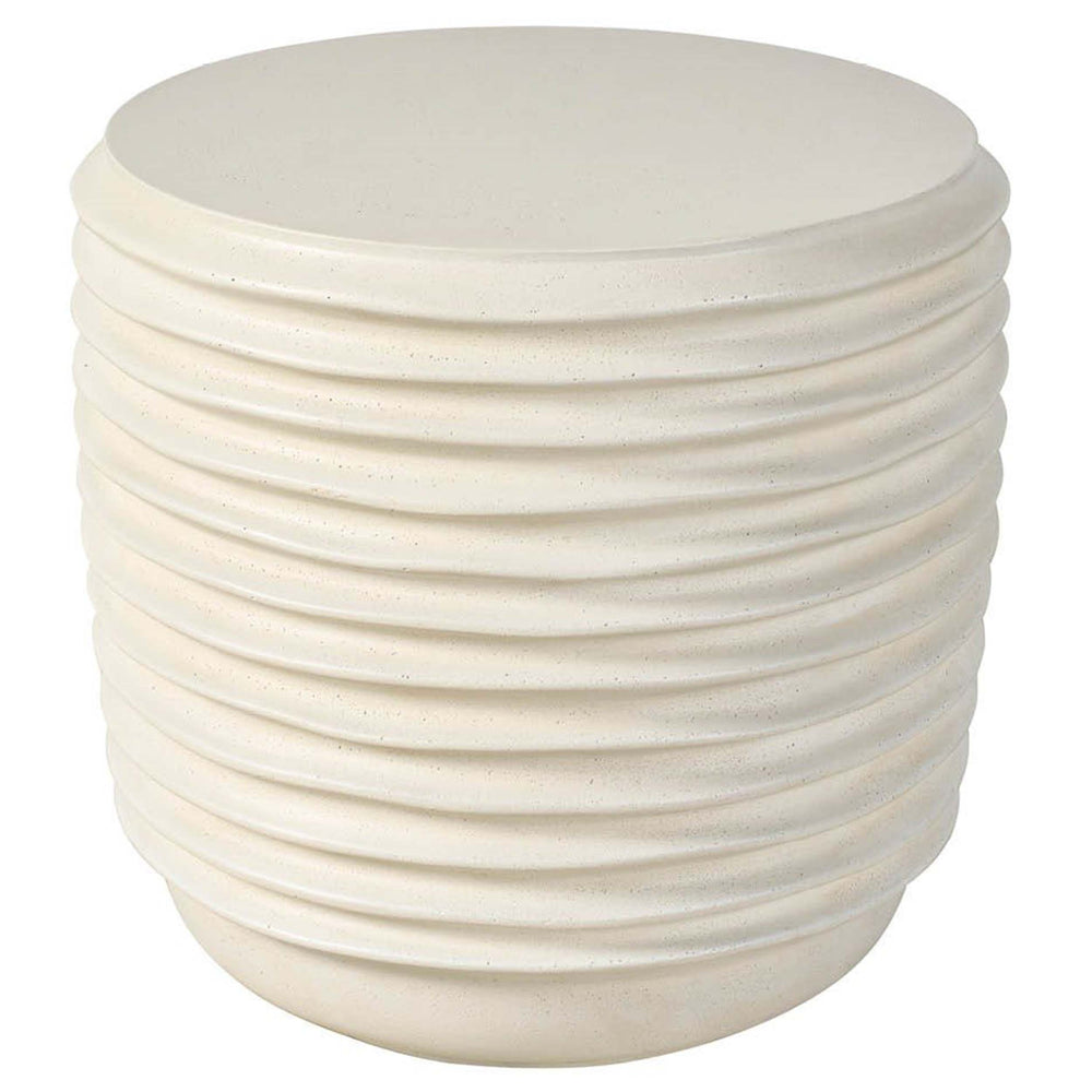 Dwell Side Table, Linen-Furniture - Accent Tables-High Fashion Home