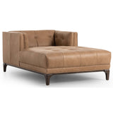 Dylan Leather Chaise, Palermo Drift