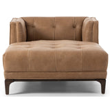 Dylan Leather Chaise, Palermo Drift