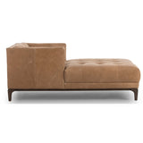 Dylan Leather Chaise, Palermo Drift