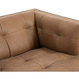 Dylan Leather Chaise, Palermo Drift