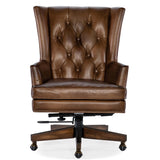 Finley Leather Executive Chair, Checkmate Pawn-Furniture - Office-High Fashion Home