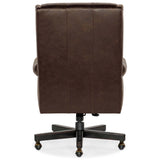 Charleston Leather Executive Swivel Tilt Chair, Old Saddle Cocoa