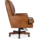 Wright Executive Swivel Tilt Leather Chair, Voyage Cedar-Furniture - Office-High Fashion Home
