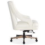 Meira Executive Swivel Tilt Leather Chair, Rogue Lace-Furniture - Chairs-High Fashion Home