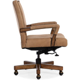 Chace Leather Executive Swivel Tilt Chair, Venerando Latte-Furniture - Office-High Fashion Home