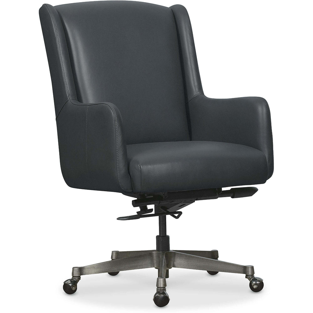 Benito Leather Executive Chair, Salvo Denim