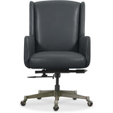 Benito Leather Executive Chair, Salvo Denim