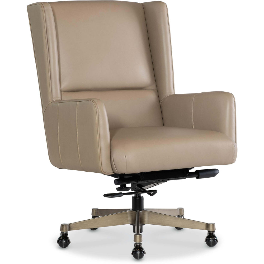 Primrose Leather Executive Chair, Salvo Beige