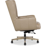 Primrose Leather Executive Chair, Salvo Beige
