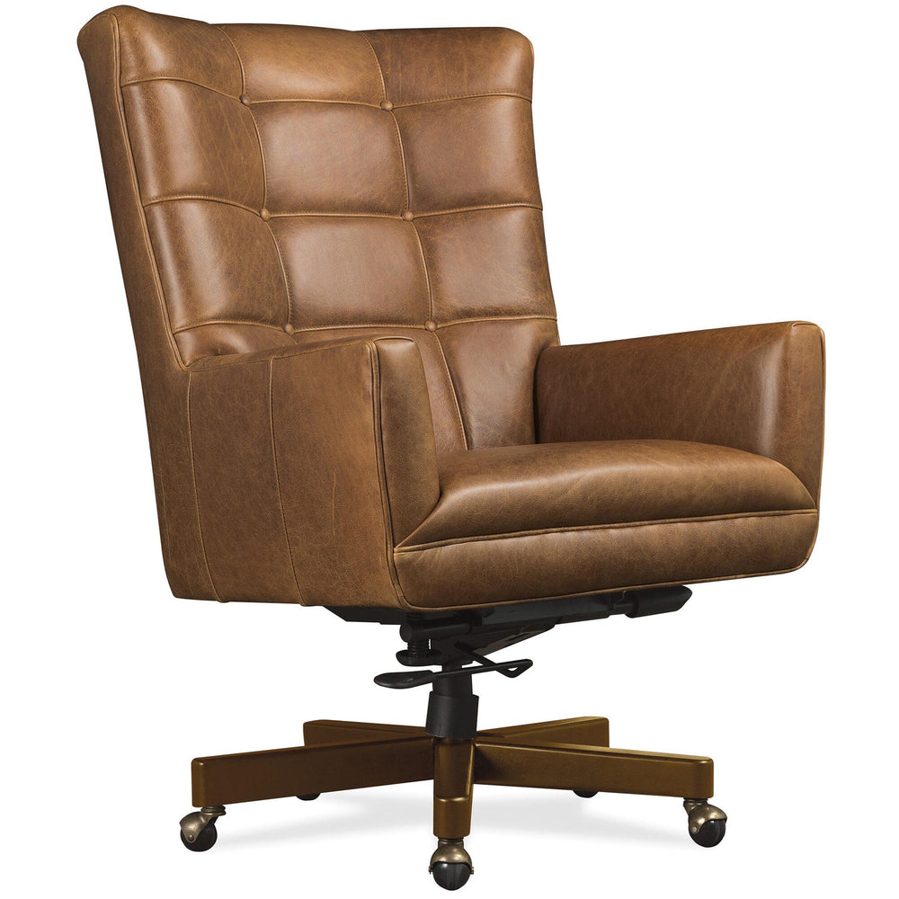 Nico Leather Executive Chair, Jala Whiskey-Furniture - Office-High Fashion Home