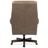 Lenora Leather Swivel Tilt Executive Chair, Brown-Furniture - Office-High Fashion Home