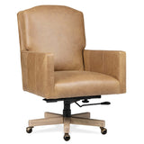 Shore Leather Executive Chair, Brown-Furniture - Chairs-High Fashion Home