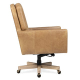 Shore Leather Executive Chair, Brown-Furniture - Chairs-High Fashion Home