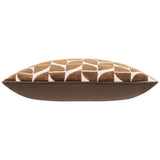 Eclipse Pillow, Coffee Geometric
