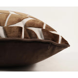Eclipse Pillow, Coffee Geometric