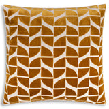 Eclipse Pillow, Gold Geometric