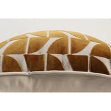 Eclipse Pillow, Gold Geometric