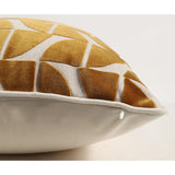Eclipse Pillow, Gold Geometric