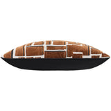 Eclipse Pillow, Coffee Modern Grid