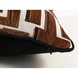 Eclipse Pillow, Coffee Modern Grid