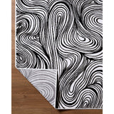 Elle Decor x Livabliss Rug Grenelle EDGN-2307, Black/White